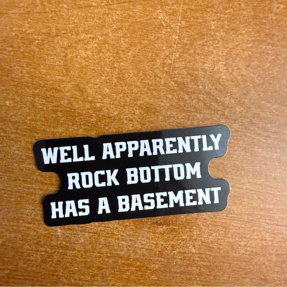 Black and White‎ Quote Sticker
